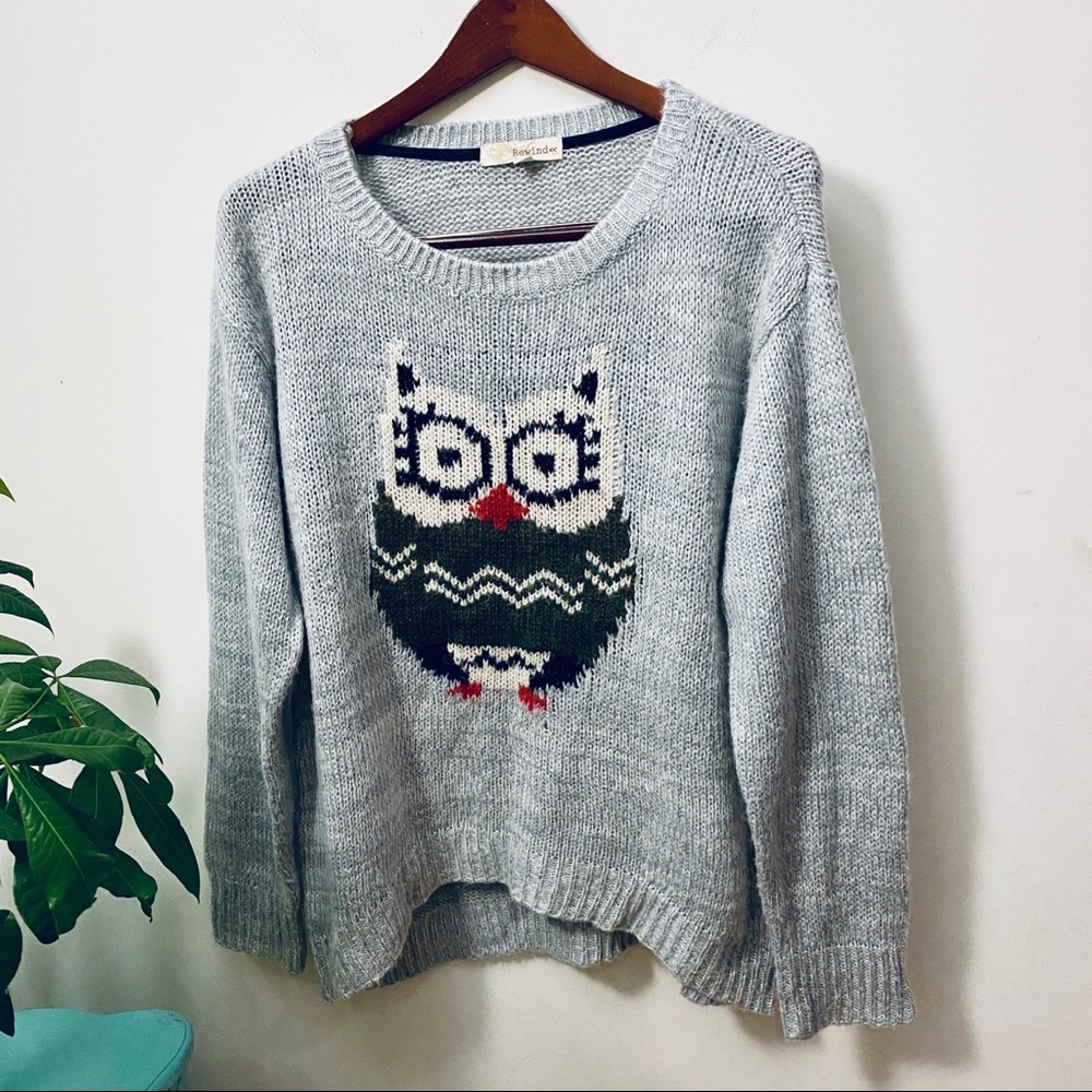 Rewind Round Neck Knit Sweater size XL